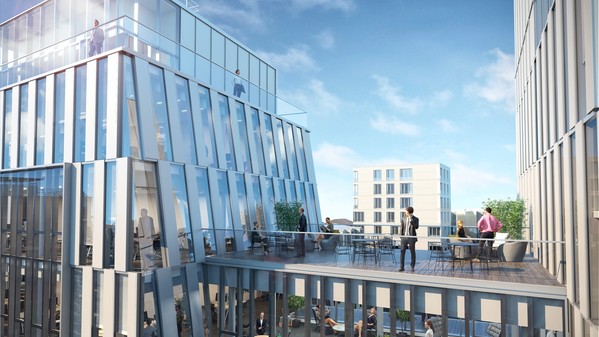 Link-it Clichy en Île-de-France - Lazard Group Grand Paris vue Terrasse