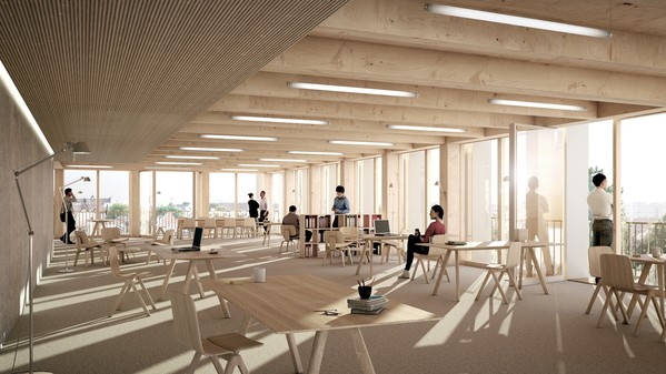 Vue Bureaux Cube Strasbourg
