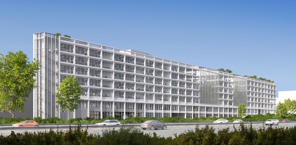 Bureaux RE2020 à Cambacérès à Montpellier certification BREEAM Good Proche Odysseum et Gare Sud de France