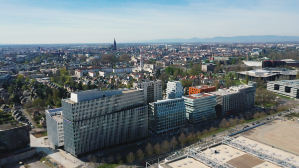 Online Archipel Strasbourg vue bureaux Quartier d'Affaires International