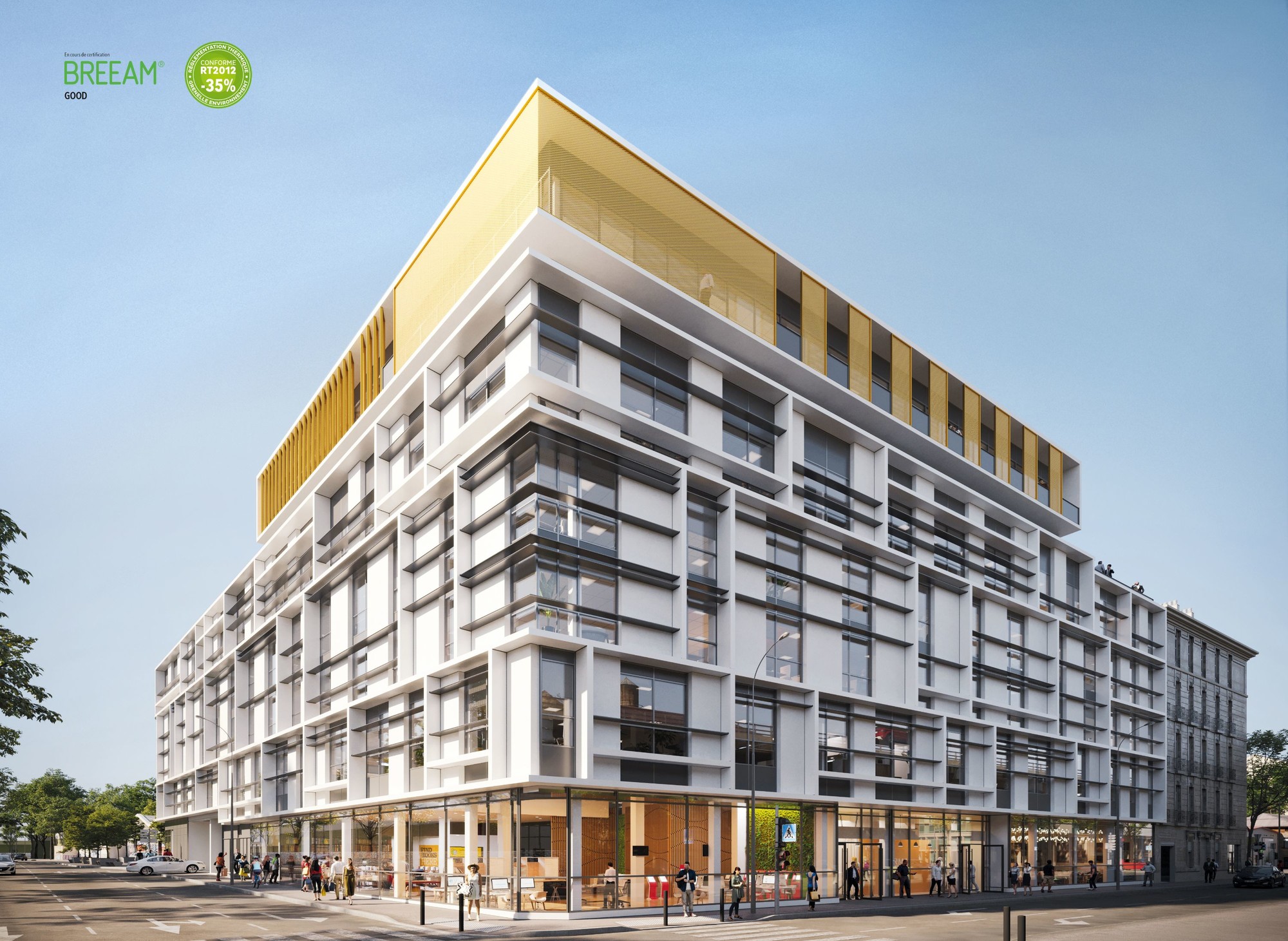 Phocéa immeuble de bureaux et commerces Marseille centre - Lazard Group tour CMA-CGM
