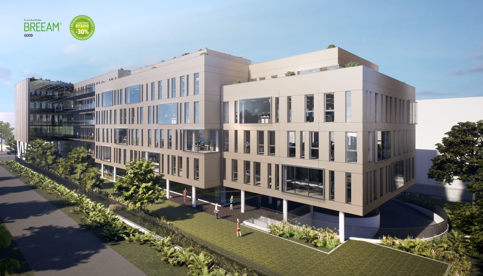 E-nova à Arcueil à proximité de la Vache Noire Bureaux Lazard Group proche du Métro ligne 4