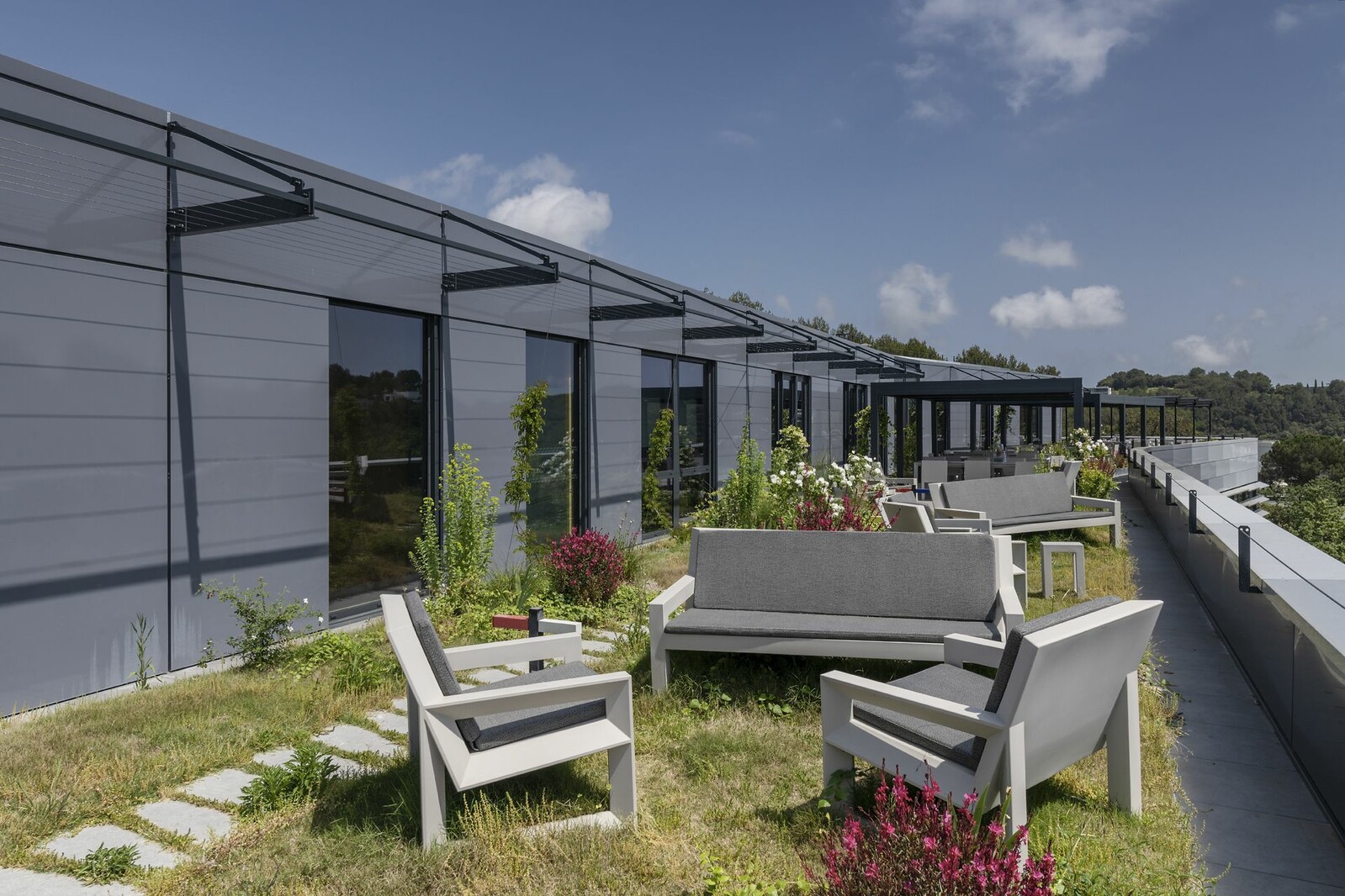 terrasse et détente, vue panoramique sophia antipolis