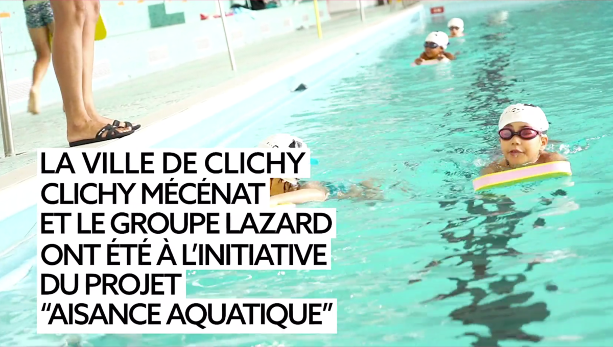 Camille Lacourt- Aisance aquatique - Clichy mécénat - clichy